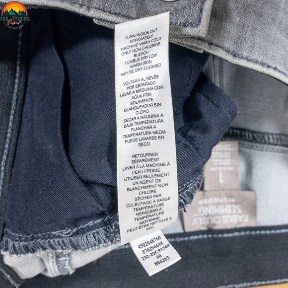 Chico's Straight Leg Jeans Gray Denim Cotton Slimming Women's Size 1 (Sz 8) - Picture 14 of 15